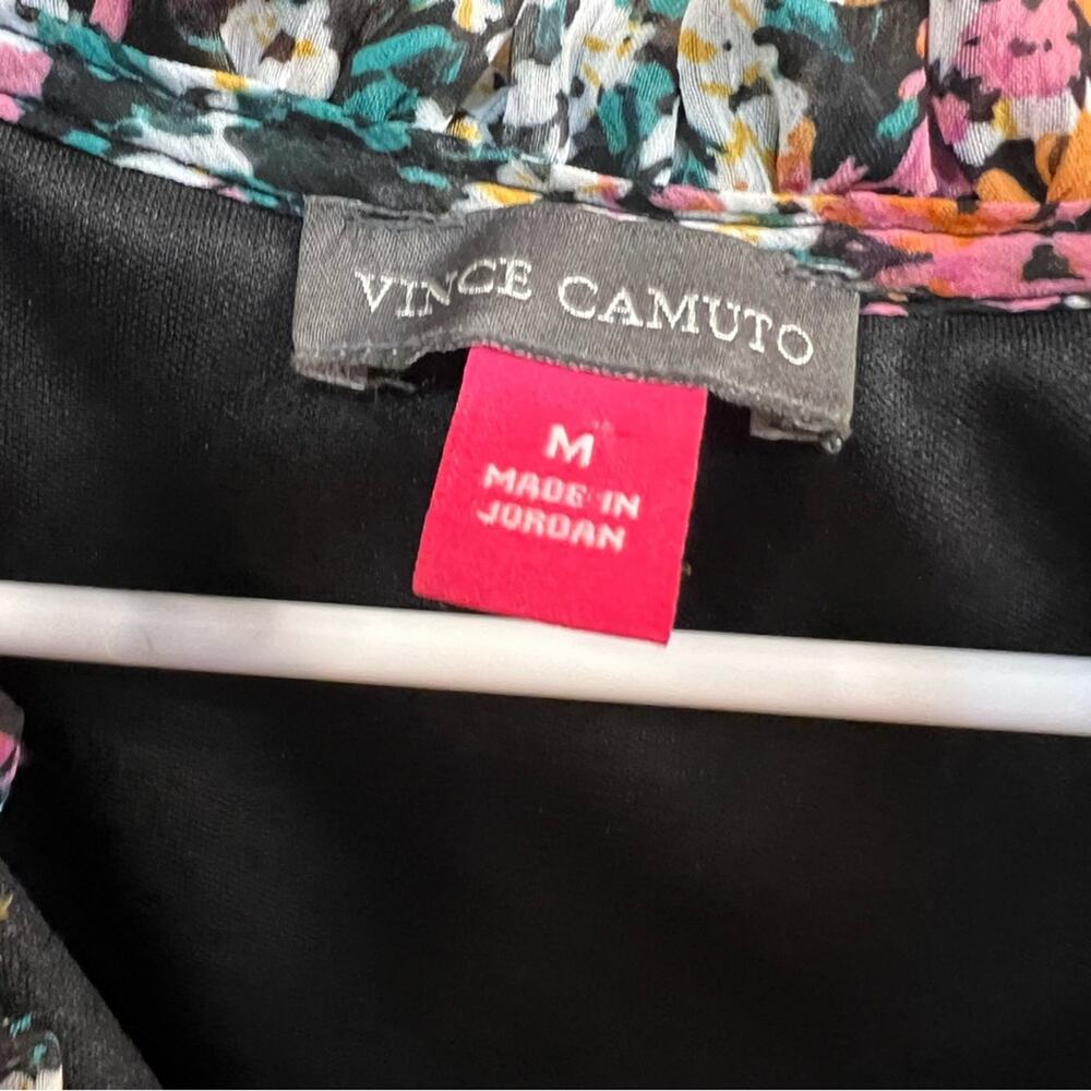 NWT Vince Camuto Tiered Floral Boho Mini Dress Size Medium Festival Concert - Picture 7 of 11